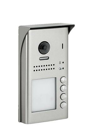 אינטרקום שתי גידים המשלב מצלמה וארבעה לחצני קריאה אינטרקום 2 גידים המשלב מצלמה ו4 לחצני קריאה