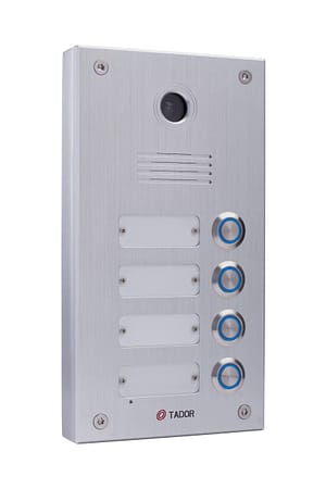 Analogue Doorphone with four calling buttons to call analogue extension at the pbx